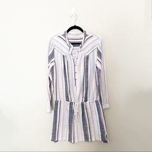 Xirena Sorento Striped Tunic Dress Cotton Made in USA
